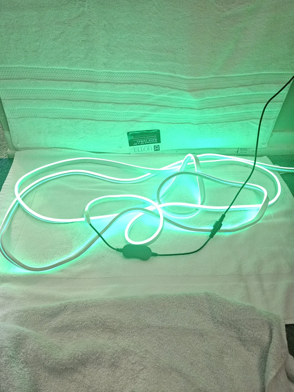 Green LED Neon Flex Strip Light - Flexible Accent Lighting